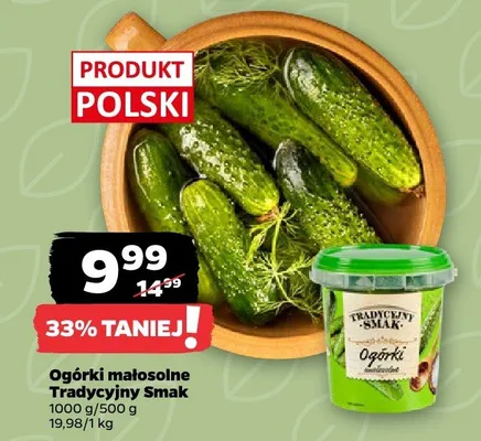Ogórki małosolne Tradycyjny Smak promocja w Netto