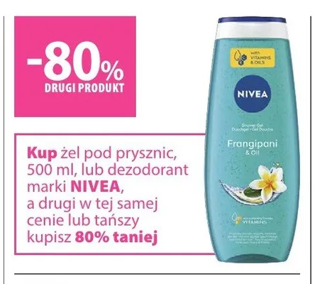 Żel pod prysznic Nivea Frangipani & Oil promocja w Hebe