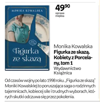 Książka Figurka ze skazą. Kobiety z Porcelany, tom 1 Monika Kowalska promocja w Empik