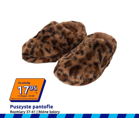 Puszyste pantofle promocja w Action