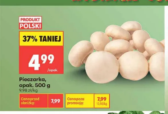Pieczarka polska promocja w Biedronka