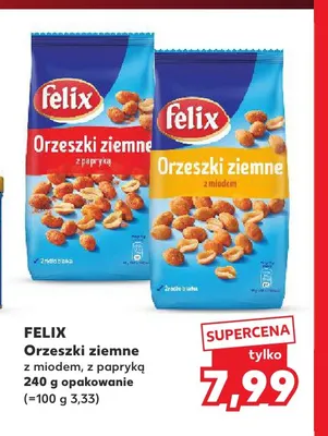 Orzeszki ziemne z papryką Felix promocja w Kaufland