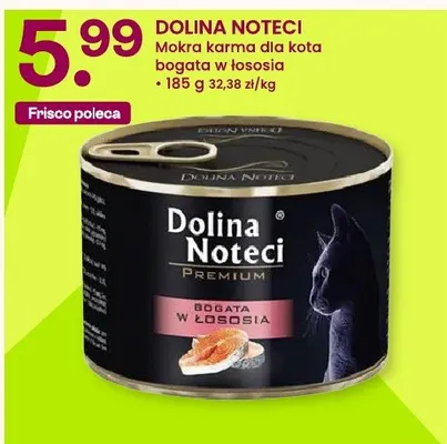 Mokra karma dla kota bogata w łososia Dolina Noteci promocja w Frisco