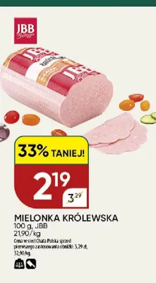 Mielonka Królewska JBB Bałdyga promocja w Chata Polska