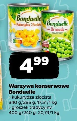 Groszek tradycyjny Bonduelle promocja w Netto
