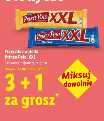 Wafelki Prince Polo XXL Mleczne promocja w Lidl