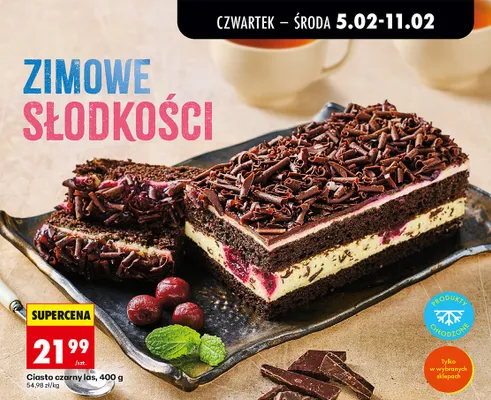 Ciasto czarny las promocja w Biedronka