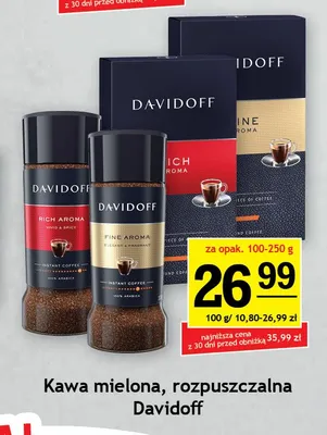 Kawa rozpuszczalna Davidoff promocja w Gram Market