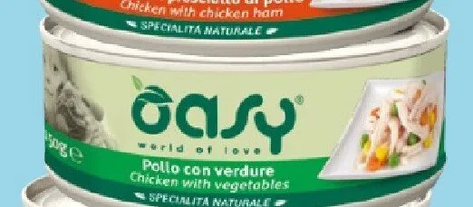 Karma dla kota Oasy Chicken with vegetables promocja w Aquael zoo
