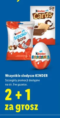 Wszystkie słodycze 2+1 za grosz promocja w Lidl