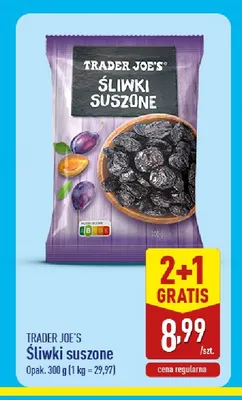 Śliwki suszone Trader Joe's promocja w Aldi