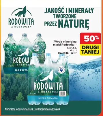 Woda mineralna gazowana promocja w Carrefour Market