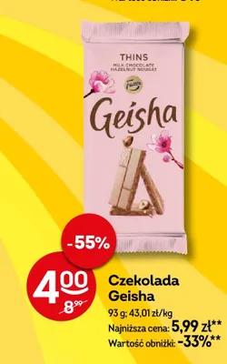 Czekolada Geisha promocja w Żabka