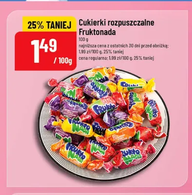 Cukierki rozpuszczalne Fruktonada promocja w POLOmarket
