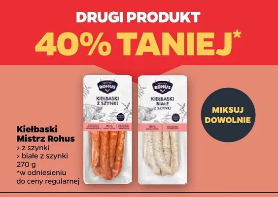 Kiełbaski promocja w Netto