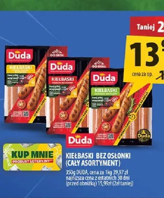Kiełbaski bez osłonki Duda promocja w Arhelan