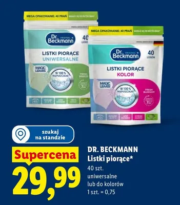 Listki piorące promocja w Lidl