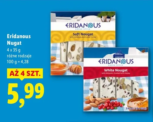 Nugat różne rodzaje promocja w Lidl