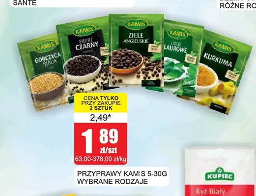 Przyprawa Ziele angielskie Kamis promocja w Bingo
