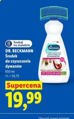 Środek do czyszczenia dywanów Dr. Beckmann promocja w Lidl