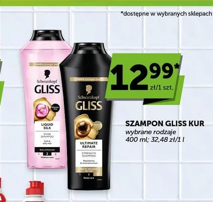 Szampon do włosów Schwarzkopf Gliss Liquid Silk promocja w ABC
