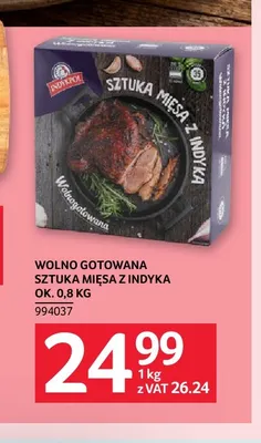 Wolno gotowana sztuka mięsa z indyka Indykpol promocja w Selgros