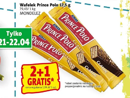 Wafelek prince polo promocja w Prim Market