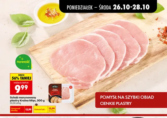 Schab marynowany plastry Kraina Mięs promocja w Biedronka