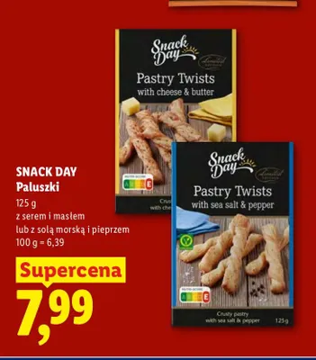 Paluszki Snack Day z serem i masłem promocja w Lidl