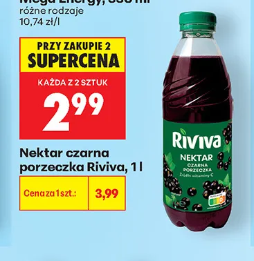 Nektar czarna porzeczka Riviva promocja w Biedronka