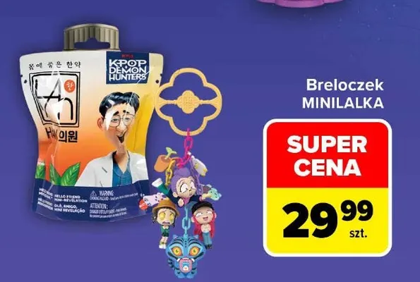Breloczek minilalka K-Pop Demon Hunters promocja w Carrefour