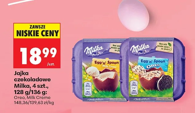 Jajka czekoladowe Egg'n'Spoon Oreo promocja w Biedronka