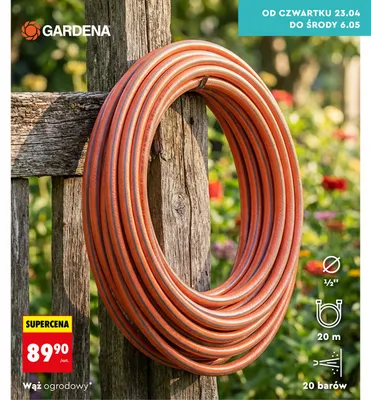 Wąż ogrodowy promocja w Biedronka
