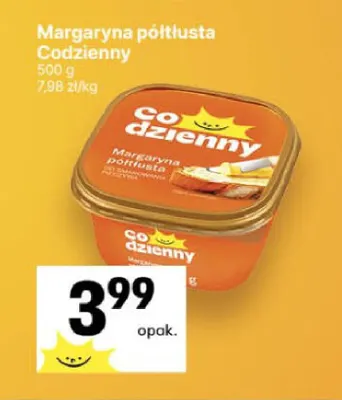 Margaryna półtłusta Codzienny promocja w Delikatesy Centrum