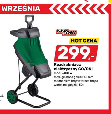 Rozdrabniacz elektryczny GO/ON! 2400W promocja w Bricomarche