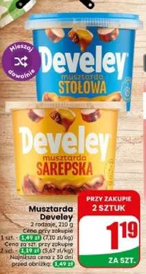 Musztarda Sarepska Develey promocja w Dino