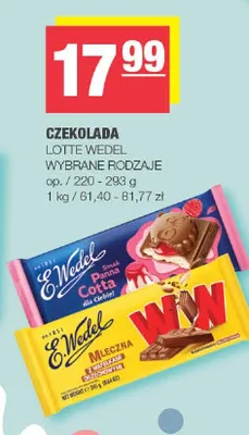 Czekolada Lotte Wedel promocja w SPAR