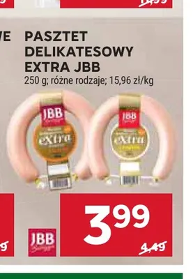 Pasztet delikatesowy Extra JBB promocja w Stokrotka