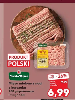 Mięso mielone z nogi z kurczaka Stoisko Mięsne promocja w Kaufland
