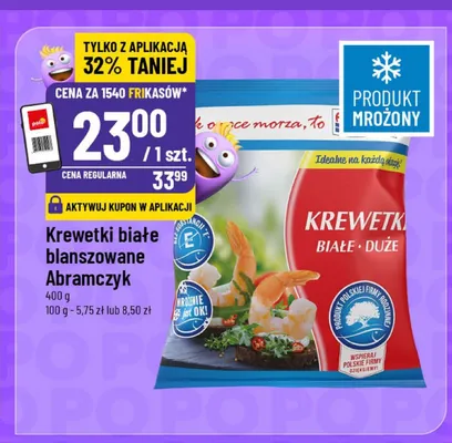 Krewetki białe blanszowane Abramczyk promocja w POLOmarket