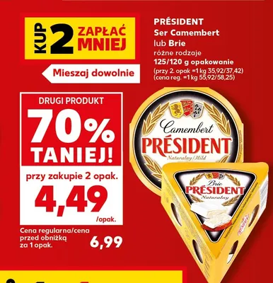 Ser Camembert Président promocja w Kaufland