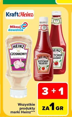 Ketchup pikantny Heinz promocja w Carrefour