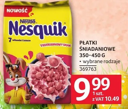 Płatki śniadaniowe Nesquik 350-450 g promocja w Selgros