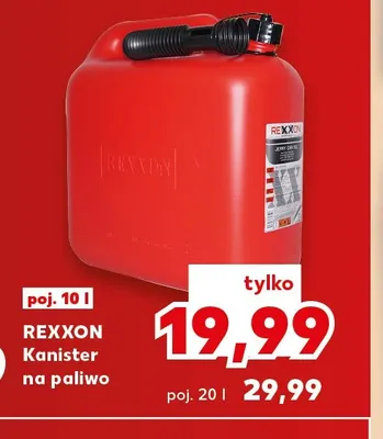 Kanister na paliwo 20 l Rexxon promocja w Kaufland