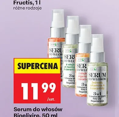 Serum do włosów Bioelixire Biotyna promocja w Biedronka