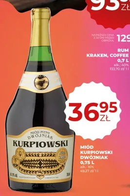 Miód pitny Dwójniak Kurpiowski promocja w Duży Ben