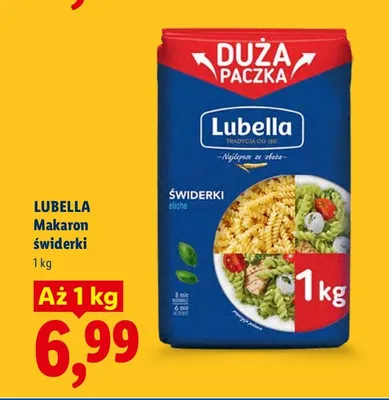 Makaron świderki Lubella promocja w Lidl