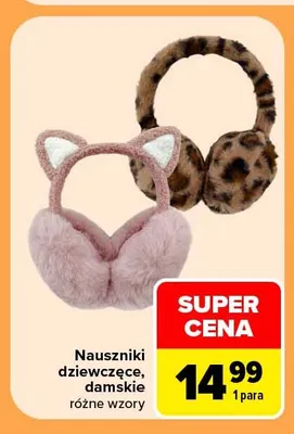 Nauszniki dziewczęce promocja w Carrefour