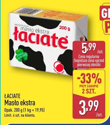Masło ekstra promocja w Aldi