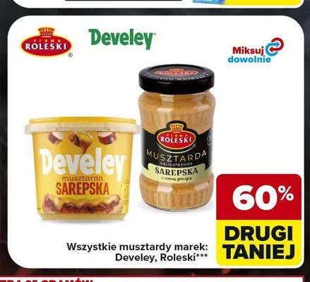 Musztarda sarepska Develey promocja w Carrefour